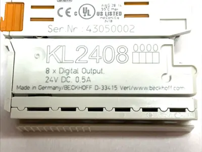 USED BECKHOFF BUS TERMINAL 8‑CHANNEL 24V DC 0.5A DIGITAL OUTPUT MODULE 1‑WIRE