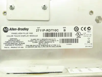 Allen Bradley 2711P-T10C4D1 HMI PanelView Plus 1000 10.4" Operator Touch Panel