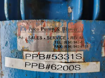 50 hp Centrifugal Pump size 8x6x11