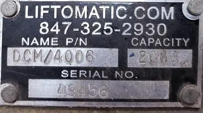 USED LIFTOMATIC DCM/4006