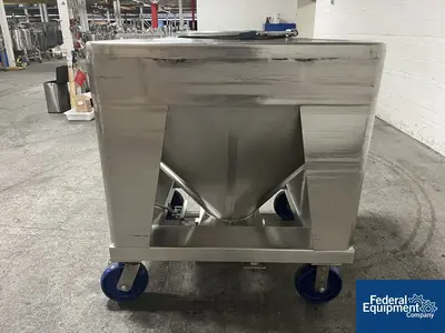 USED TOTE Systems 48" x 42" x 10"  Tote Systems Stainless Steel Transfer Bins