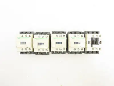 Schneider Electric LC1D09 Contactor 120V Coil 3 Pole Lot of 5