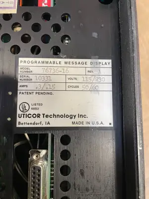 USED Uticor Technology Uticor Technology 76736-16