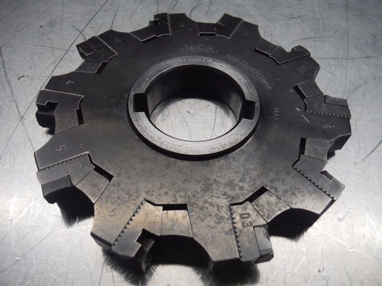 Sandvik 5" Slot Milling Cutter 1.5" Arbor .472-.591" R331.32-127T38FM (LOC2943D)