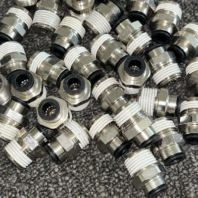 Extra Large Assorted Lot of Connectors Various Elbows,Tees,Straight,etc