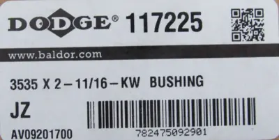 NEW DODGE 117225 TAPER LOCK BUSHING 3535 X 2-11/16-KW