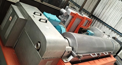 Swaco CD 518 HV oilfield decanter centrifuge skid, Duplex SS.