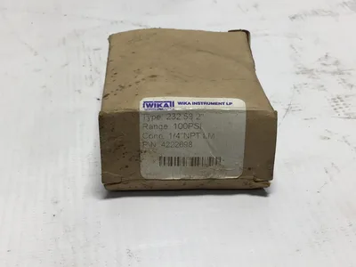 Wika 1/4″ NPT LM 100 PSI Type 232.53 2″ P/N 4222698 Pressure Gauge