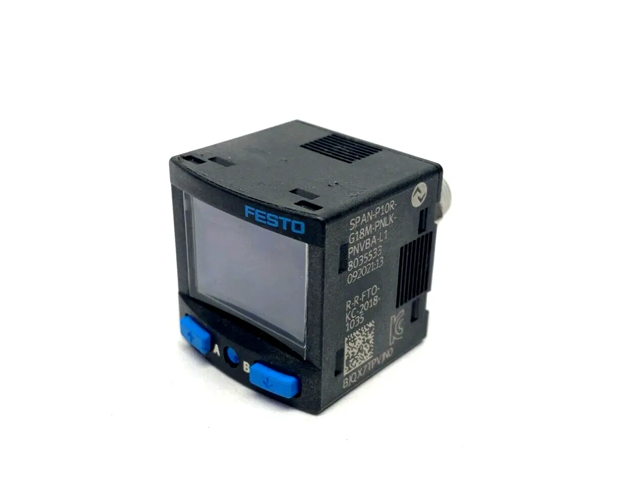 8035533, SPAN-P10R-G18M-PNLK-PNVBA-L1 | Festo SPAN-P10R-G18M-PNLK-PNVBA-L1 Pressure Sensor G1/8 8035533 - Used