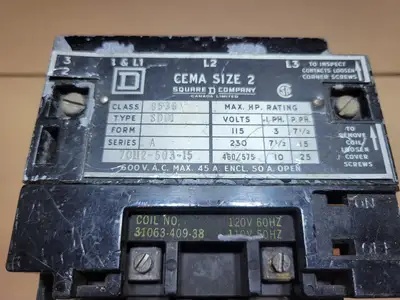 Used ALLEN-BRADLEY 8536 SD01 Starters British Columbia CA | Lenmark #1488914