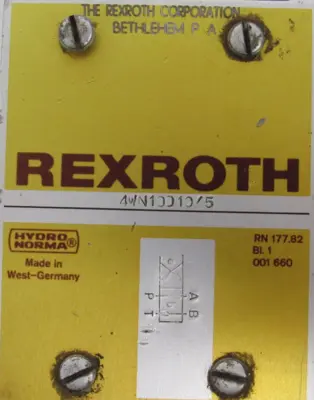 NEW REXROTH 4WN10D10/5 CONTROL VALVE