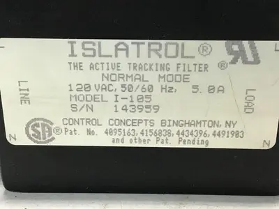 USED ISLATROL I-105