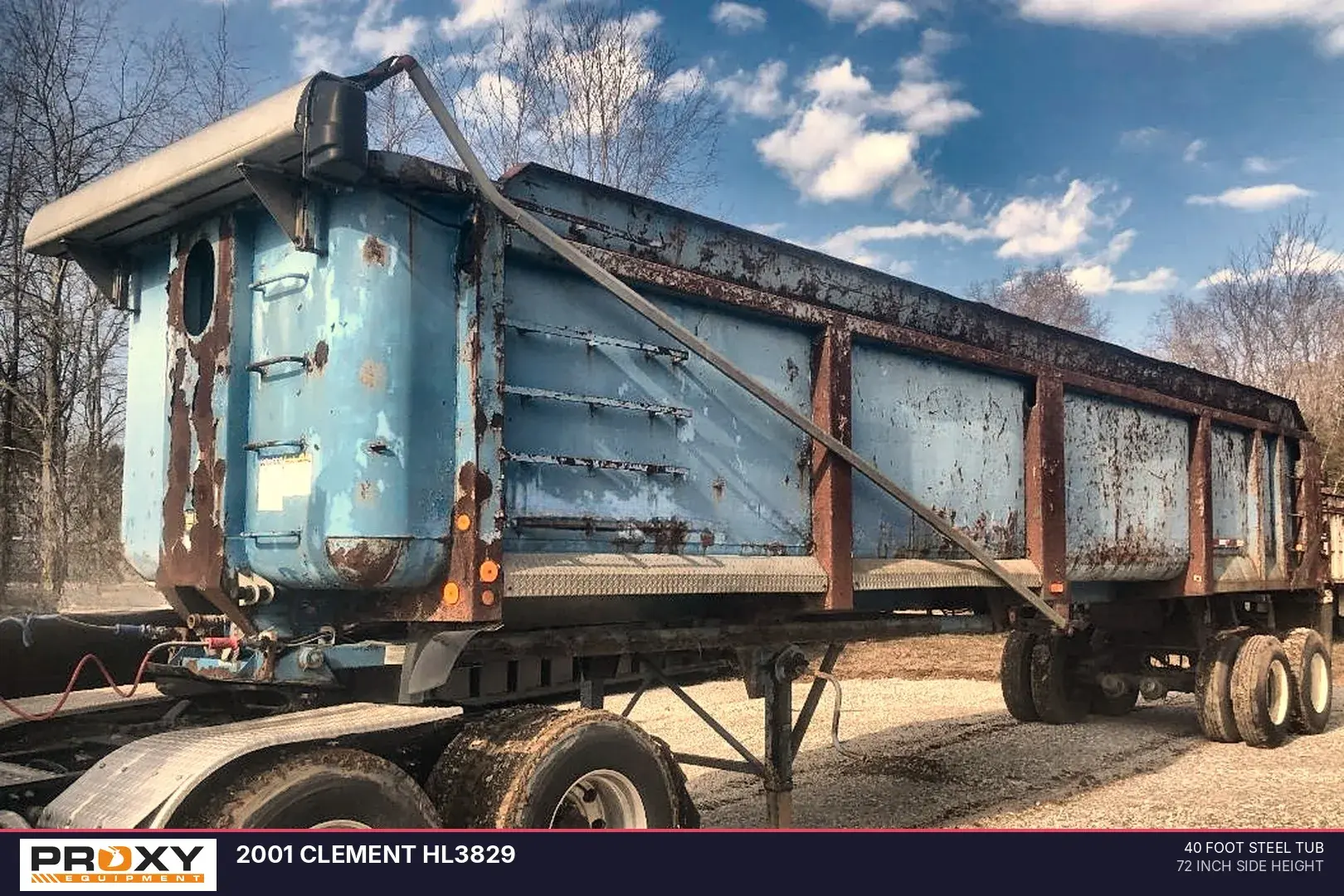 Used 2001 CLEMENT HL3829 Dump Trailers Indiana US | Proxy Equipment #1377827