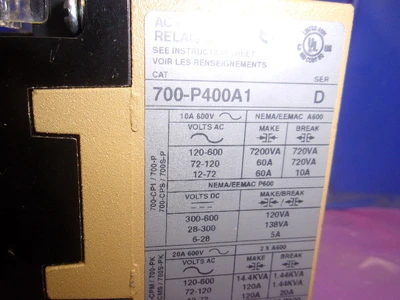 USED Allen Bradley 700-P400A1