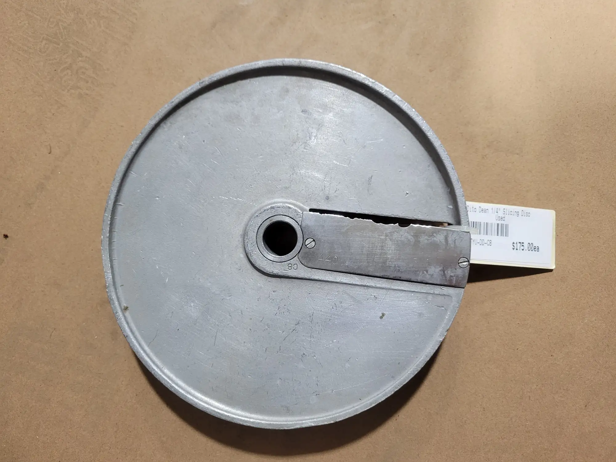 Dito Dean 1/4" Slicing Disc Used