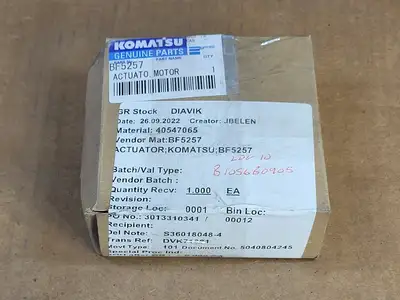 NEW KOMATSU BF5257