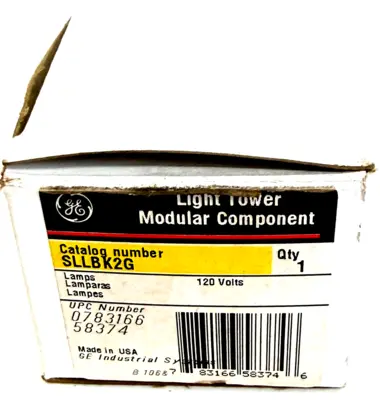 NEW GENERAL ELECTRIC SLLBK2G LIGHT TOWER 4 BULBS 120V