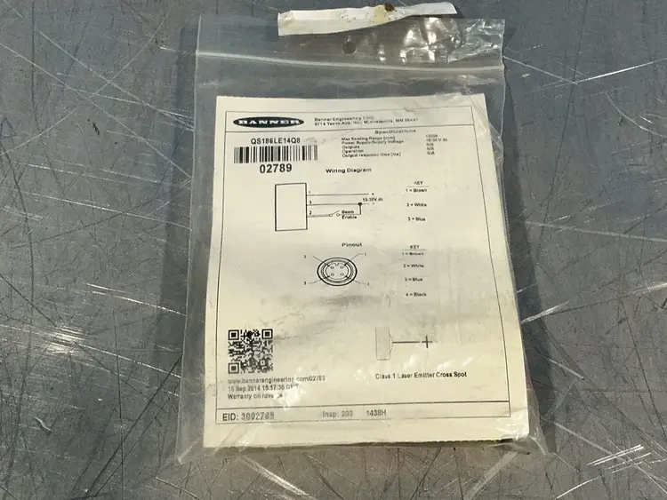New | in-Stock BANNER QS186LE14Q8 Photoelectric Sensors Ohio US | HGR 24 #1326165