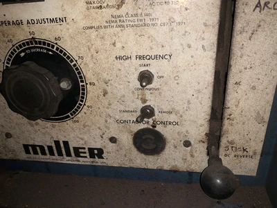Miller DIALARC HF welder, 460V, 12.4 KW