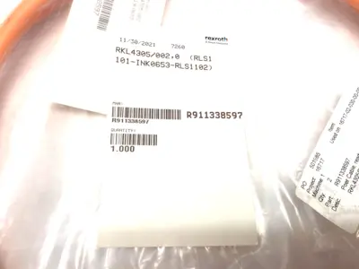 NEW BOSCH REXROTH SERVO MOTOR POWER CABLE RKL4305/002,0 (RLS1101-INK0653-RLS1102)