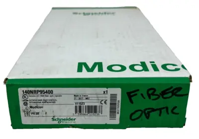 NEW SEALED SCHNEIDER / MODICON 140NRP95400 FIBER OPTIC REPEATER MODULE