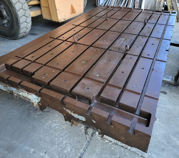 Used FLOOR PLATES USED T-SLOTTED LAYOUT TABLE  66"W X 122"L X 7"H Tooling & Accessories (Other) Ohio US | Cleveland Machinery Sales, Inc. #60205