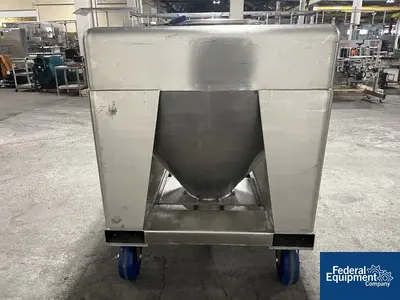 USED TOTE Systems 48" x 42" x 10"  Tote Systems Stainless Steel Transfer Bins
