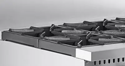Natural Gas or Propane 6 Burner 36" Range with Standard Oven - 210,000 BTU