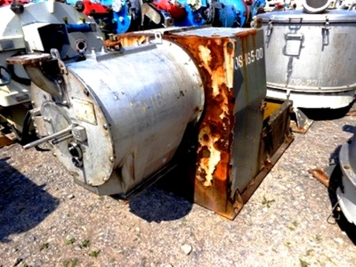 Escher-Wyss P-360/2 pusher centrifuge, 316SS.