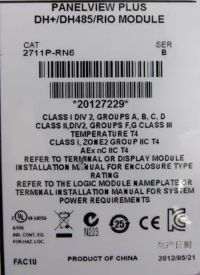 2711P-K10C4A8 PANELVIEW PLUS 1000 SER.A 2711PK10C4A8 NEW SURPLUS