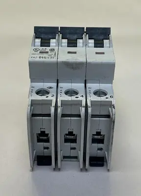 Used EATON FAZ-D15/3RT Miscellaneous Equipment (Electrical & Power) | Surplus Asset Holdings #1201635