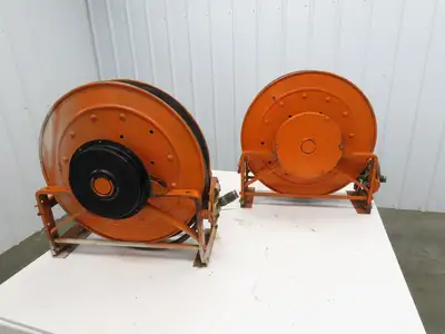 Hannay Reels 818-23-24C SR Retractable Industrial Air Hose Reel 1/2" Lot Of 2
