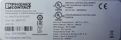 PHOENIX CONTACT 2891673 FL SWITCH SFN 8GT PLC Ethernet & Communication | ESS Industrial Equipment Sales (5)