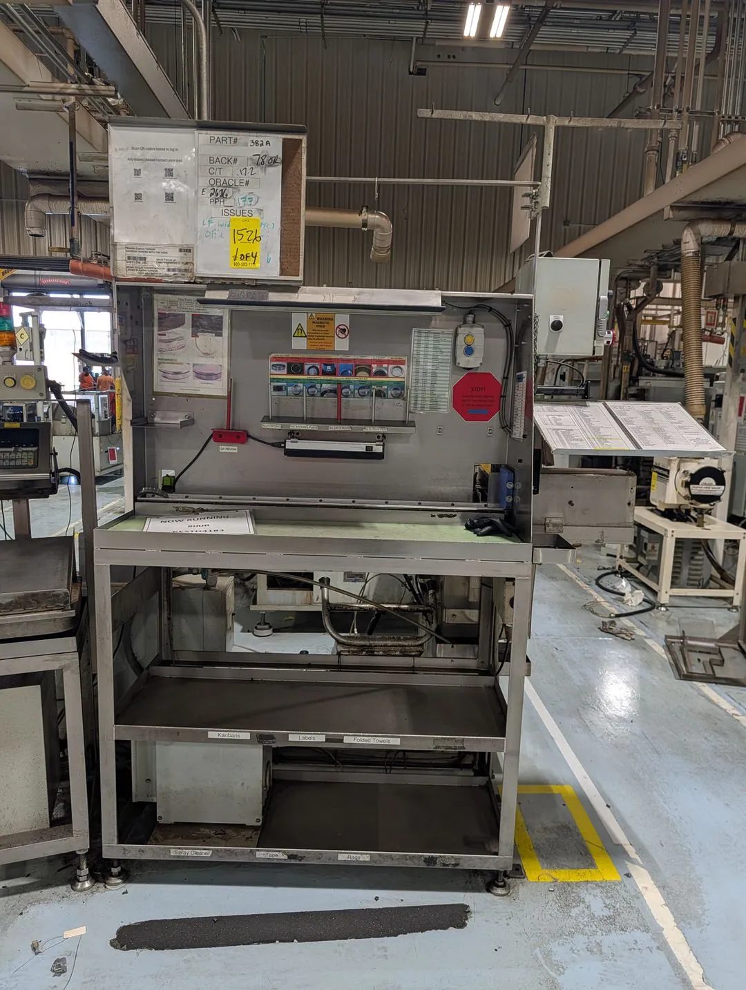 (2) Visual Inspection Tables W/ (1) Touchscreen Modules & (2) Acer Monitors