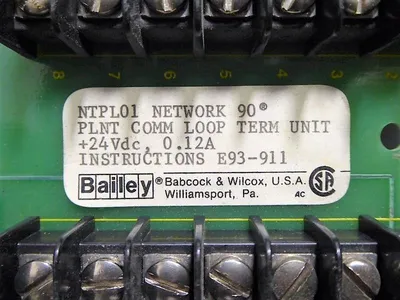 Bailey NTPL01 Plant Communication Loop Termination Unit 6632107A1 Used