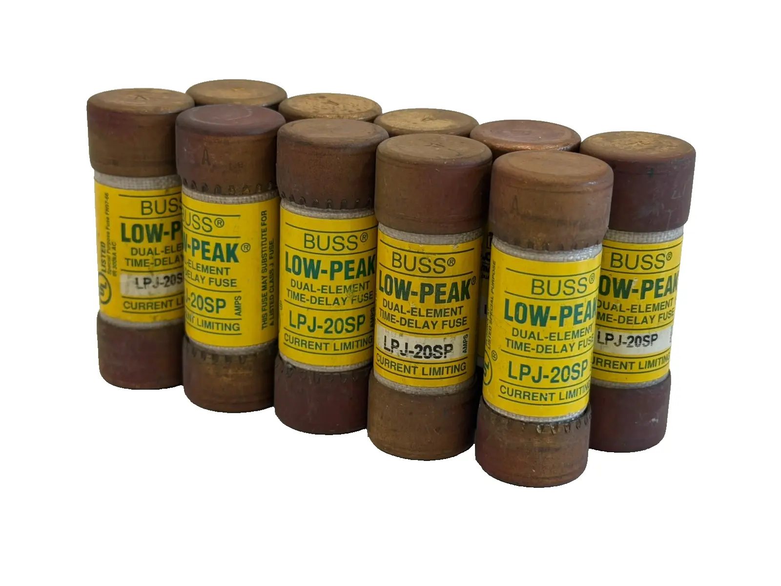 NEW 10 BUSSMANN LPJ-20SP FUSES LPJ20SP