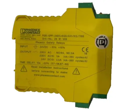 NEW PHOENIX CONTACT PSR-SPP-24DC/ESD/5X1/1X2/T10S SAFETY RELAY 29-81-509