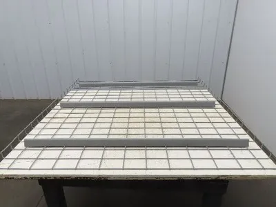 New Pallet Rack Wire Deck 48x52" Waterfall 3 Step Channel Racking 2500lb Mesh