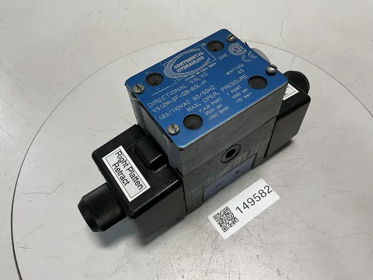 Used CONTINENTAL HYDRAULICS VS12M-3F-GB-60L-H Valves/Fittings Michigan US | Ideal Machinery #691318