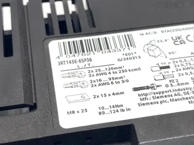 3RT1456-6SP36 | Siemens  Power Contactor  AC-1 275A/690V 3P 200-277VAC - New Other