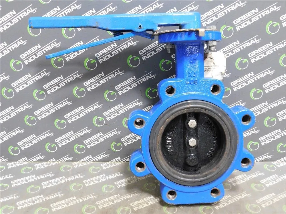 4" ABZ 102-687 Resilient Seated Butterfly Valve Full Lug Style Body Used