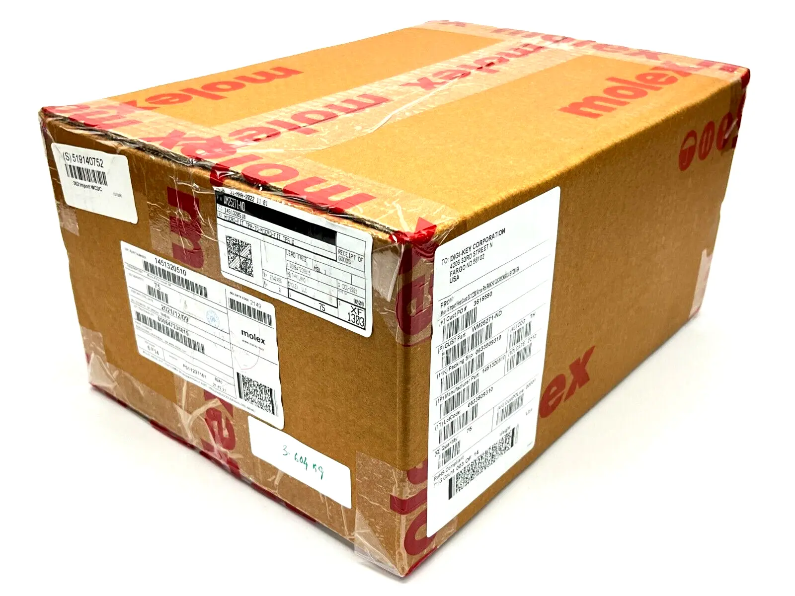 1451320510 | Molex  Micro-Fit TPA-to-Micro-Fit TPA Cable Assembly 1M 75QTY - New
