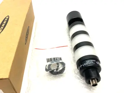 USED BANNER ENGINEERING CORE SERIES 50MM LED TOWER LIGHT 3-COLOR, AUDIBLE