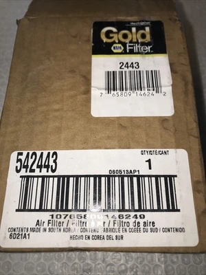 ** New Napa Gold 2443 (542443) Air Filter Fast Shipping &Warranty#