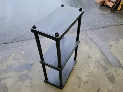 Modular Plastic Shelving, 12" x 23" Shelves w/ Stands (Box of 12)