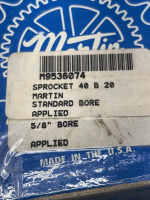 New | in-Stock Martin 40B20 Miscellaneous MRO Indiana US | J&J Industrial Supply #1286893