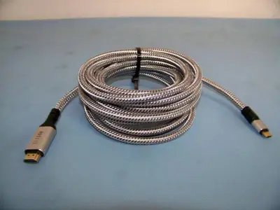 (3) Elecan 4K HDMI to USB-C Flex Belt / Braided Cables