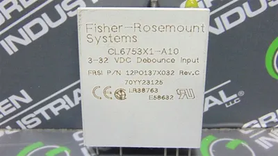 Fisher Rosemount CL6753X1-A10 Debounce Input Relay 12PO137X032 Rev. C Used