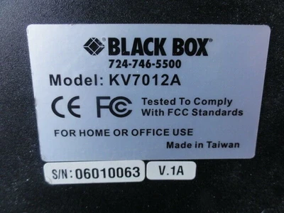 USED BLACK BOX KV7012A
