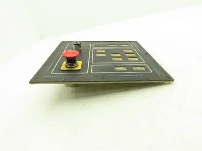 Cincinnati Milacron 3-525-0915A Operator Interface Panel w/ E-Stop *Missing Key*
